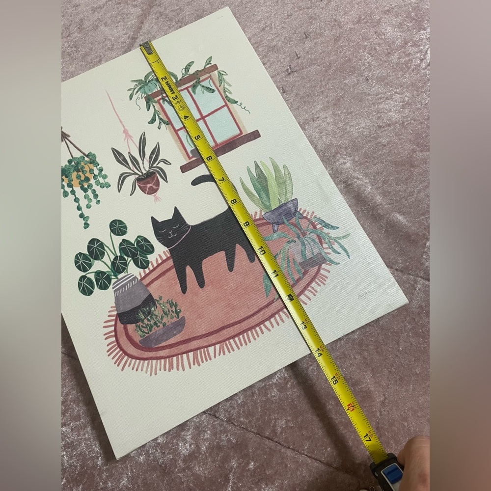 Sale! Amanti Art Cat and Plants Art Print - Picture 7 of 10